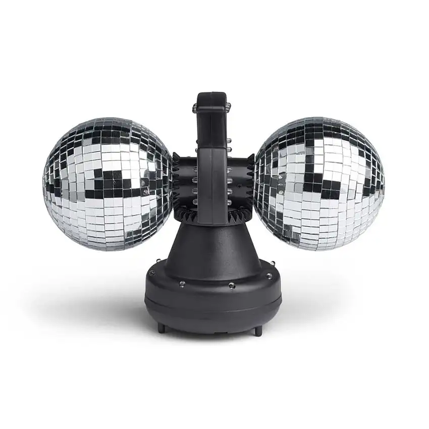 Espejo LIGHT-UP Twin con bola de discoteca y luz LED