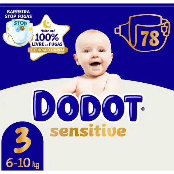 Dodot Sensitive Pañales Talla 3 78 uds