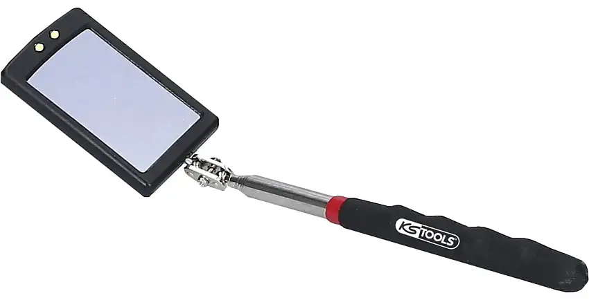 KS Tools 550.1136 Espejo de inspección con luz - 260-760 mm