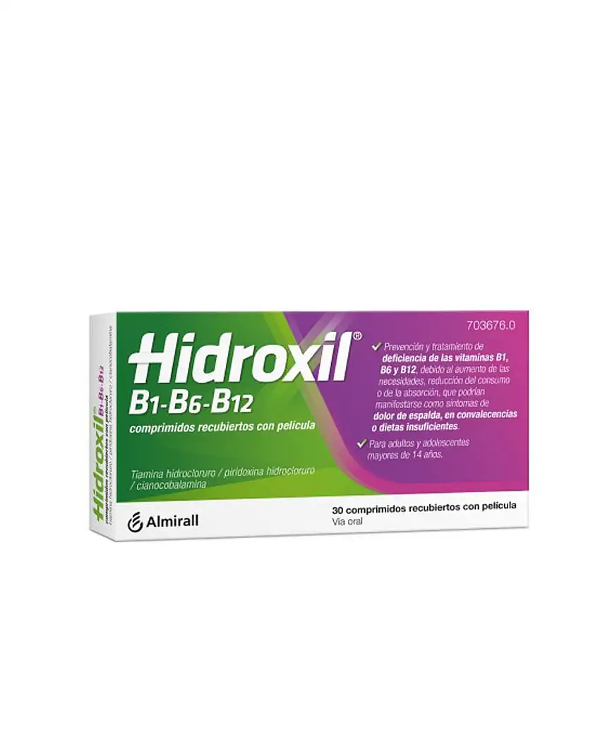 HIDROXIL B1-B6-B12 30 Comprimidos