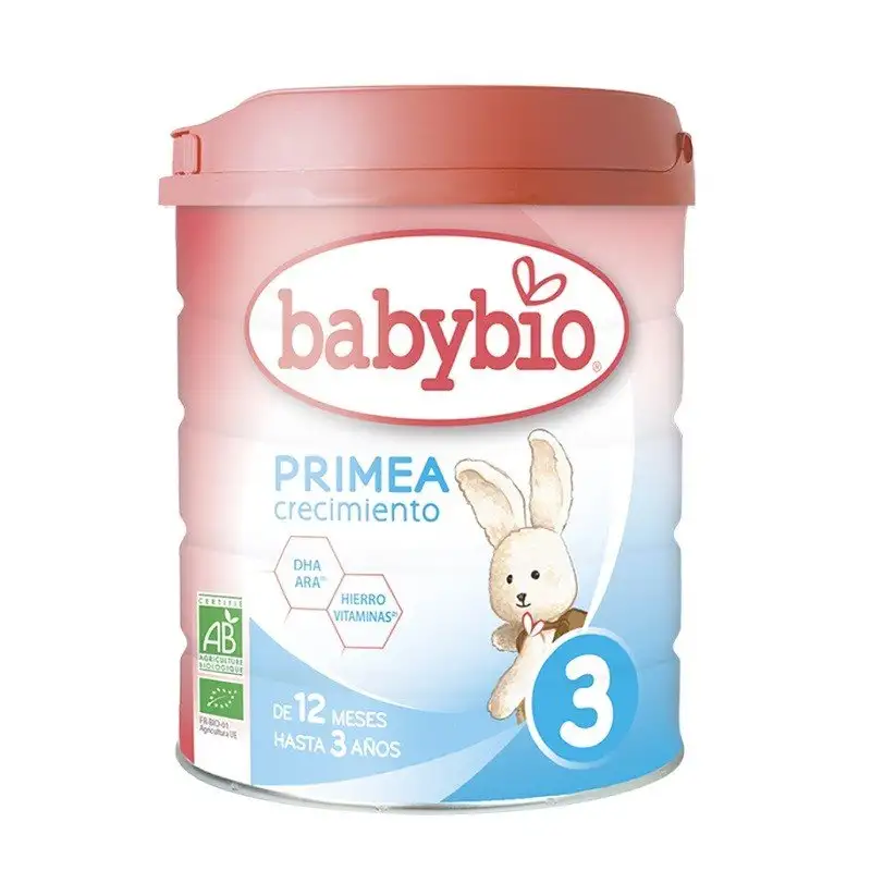 BABYBIO Primea 3 Leche de Crecimiento BIO +12m 800g