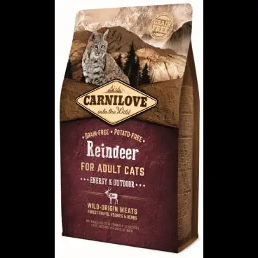 Carnilove Feline Adult Reno Energy Outdoor Alimento Seco para Gatos 2Kg