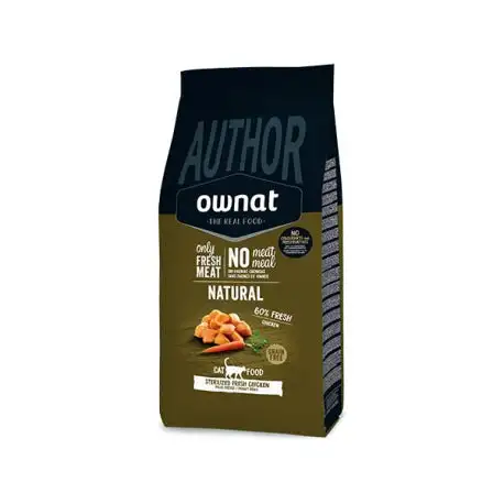 Ownat Author Pienso para Gatos Esterilizados 3Kg