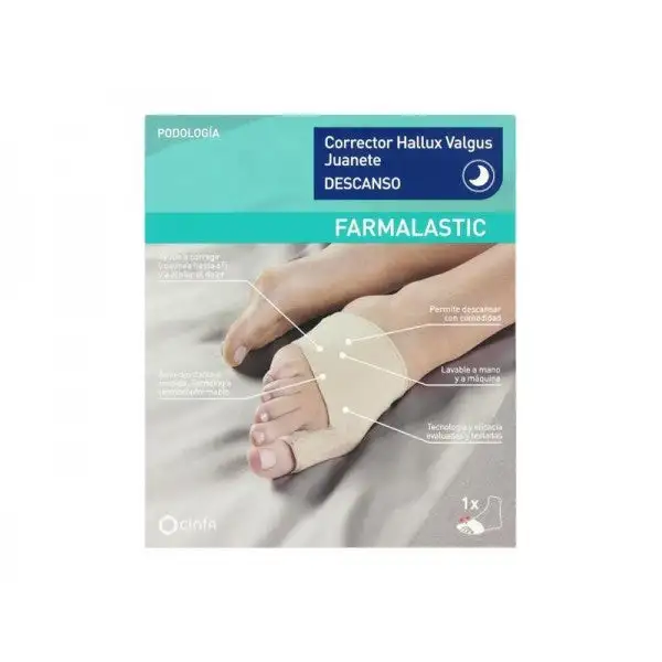 FARMALASTIC Protector Hallux Valgus Juanete Descanso Talla Mediana
