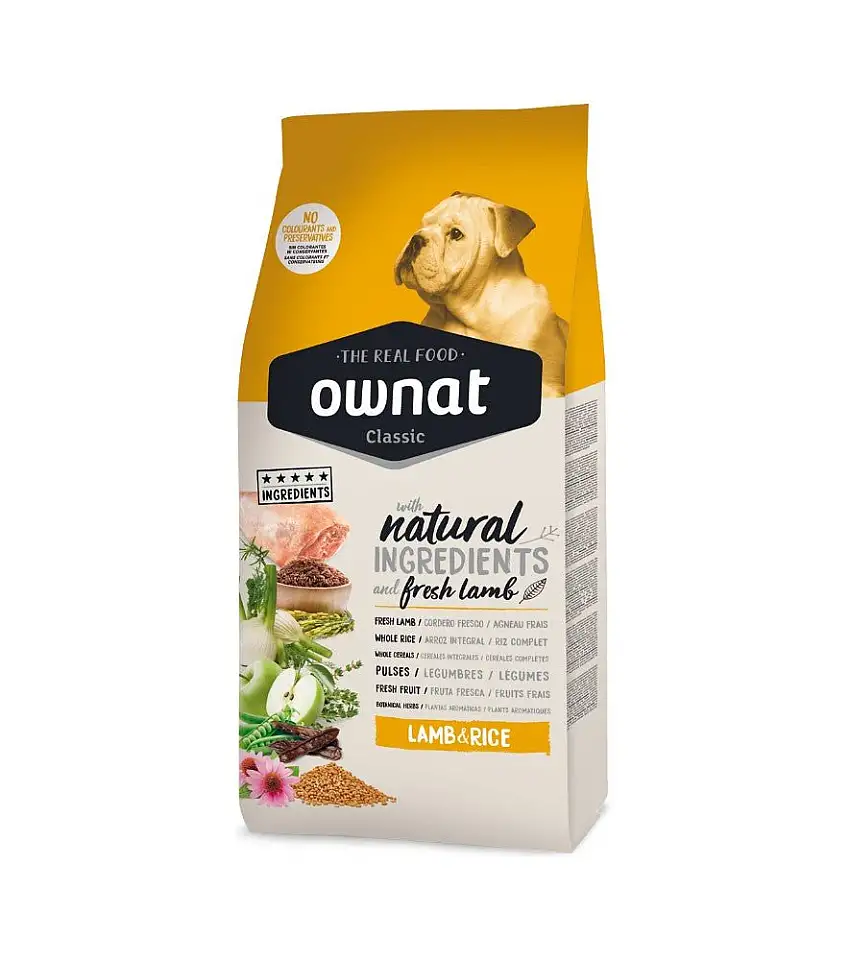Ownat Ultra Medium Dog Cordero y Arroz Pienso 12Kg