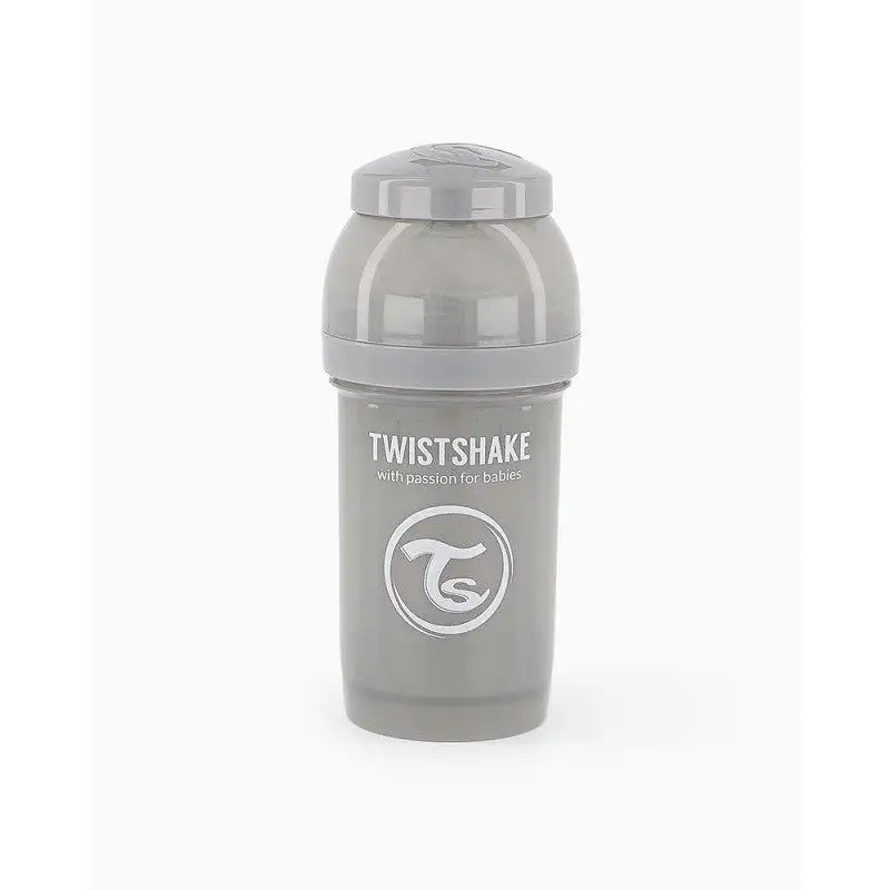 Twistshake Biberón Anticólico Gris 180ml