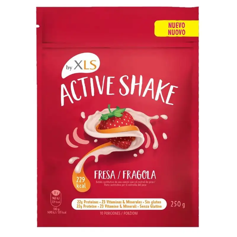 XLS Active Shake Batido de Fresa 10 uds