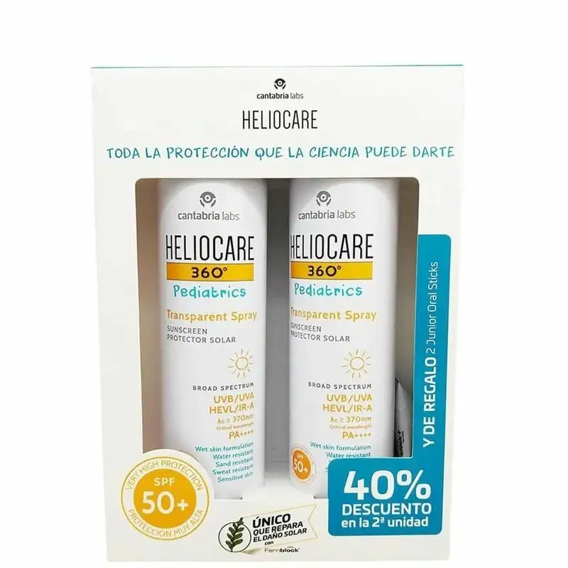 HELIOCARE 360º Pediatrics DUPLO Spray Transparente SPF 50+ (2X200ml)