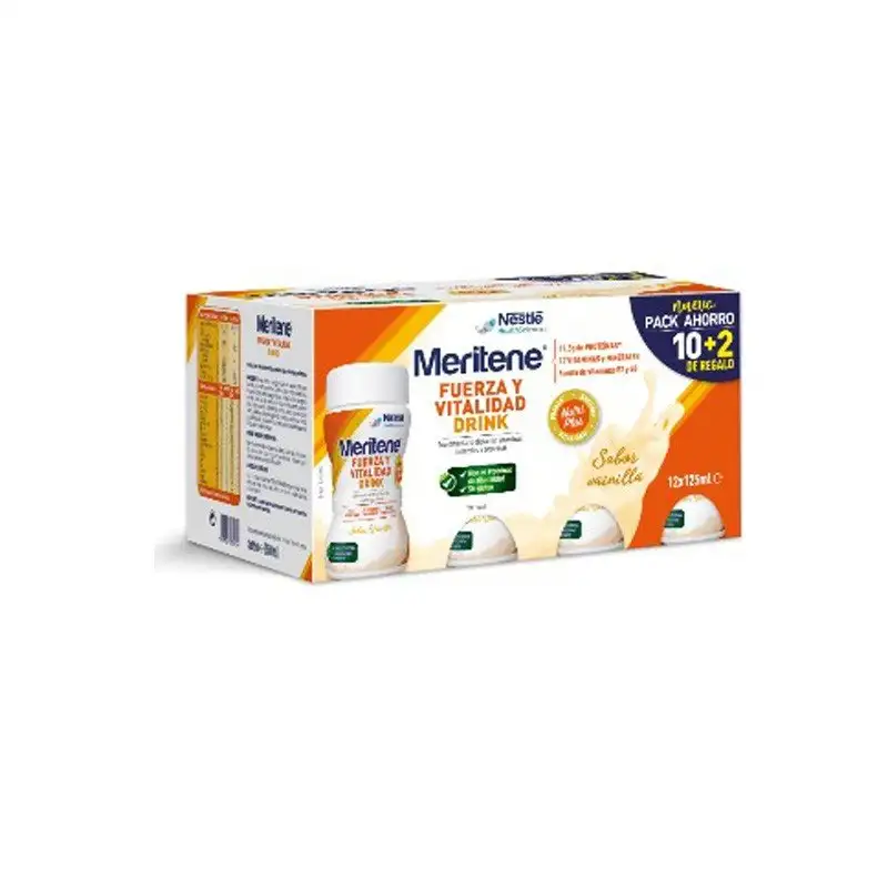 MERITENE Drink Vainilla 12x125ml Pack Ahorro
