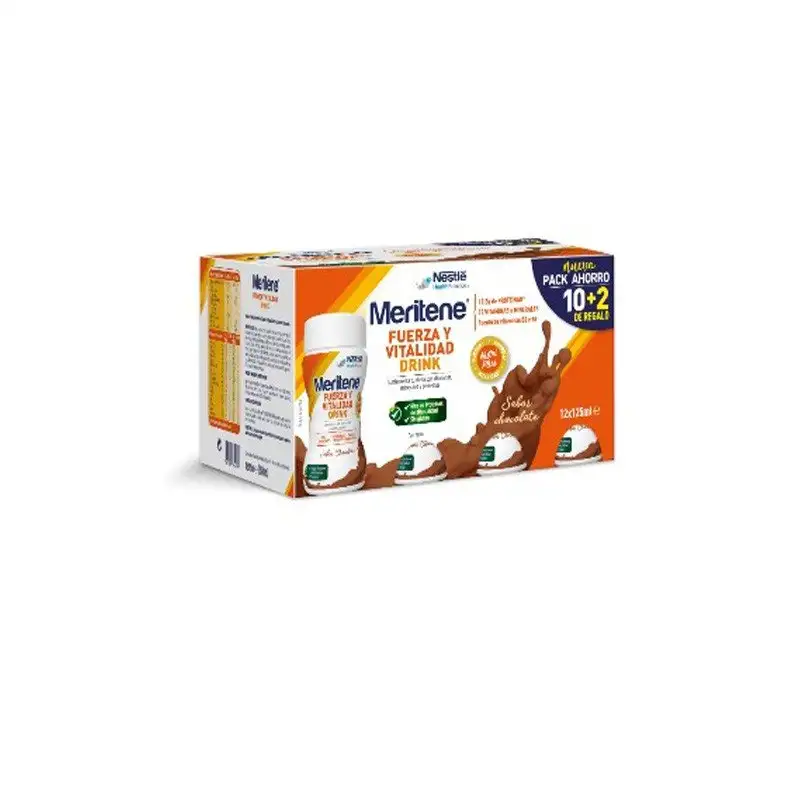 MERITENE Drink Chocolate 12x125ml Pack Ahorro