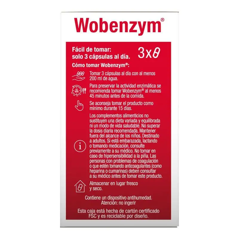 Wobenzym 45 cápsulas
