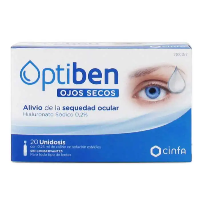 Cinfa Optiben Ojos Secos Colirio 20 Ampollas
