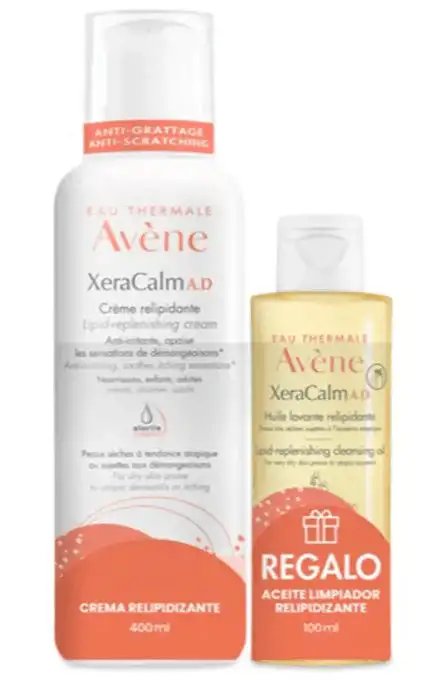 AVENE Xeracalm A.D Crema Relipidizante 400ml + Aceite Limpiador REGALO