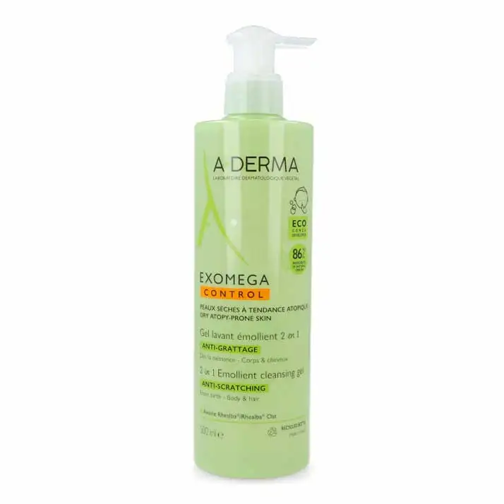 A-Derma Exomega Gel 2 En 1 Cabello Y Cuerpo 500 Ml