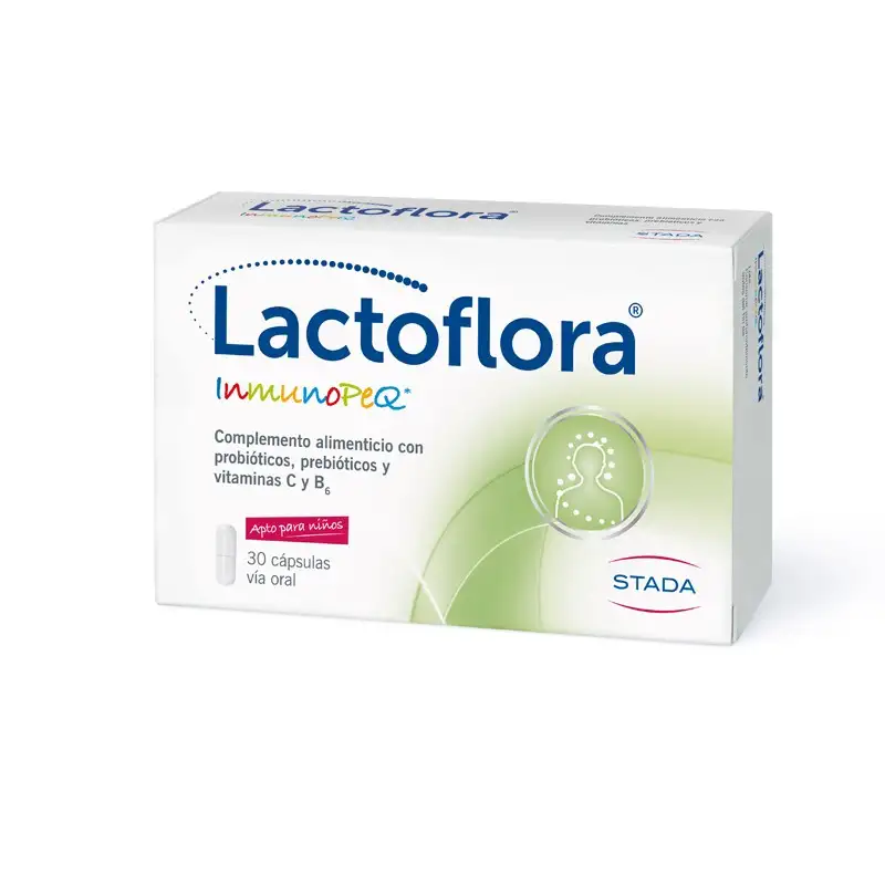 LACTOFLORA Probióticos InmunoPEQ 30 Cápsulas
