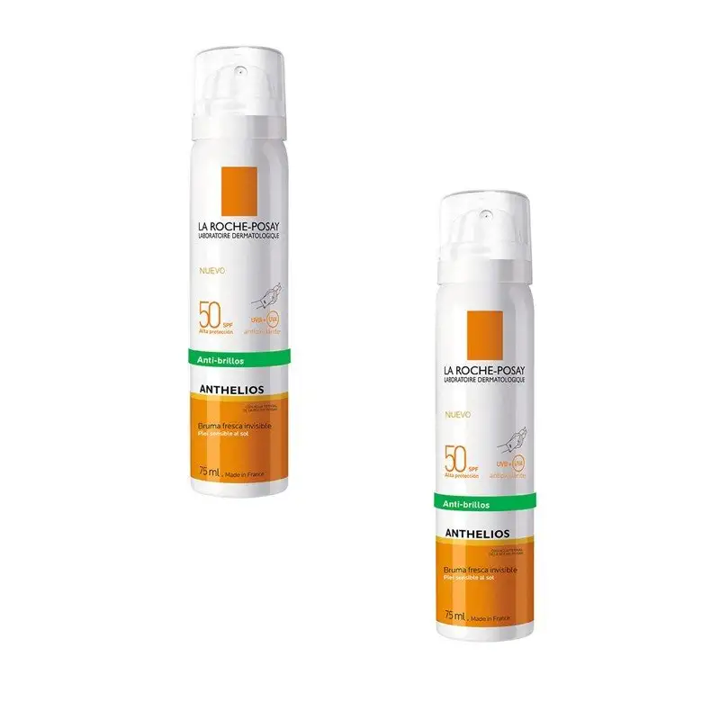 ANTHELIOS Bruma Facial Anti-Brillos SPF 50+ DUPLO OFERTA 2x75ml - La Roche Posay