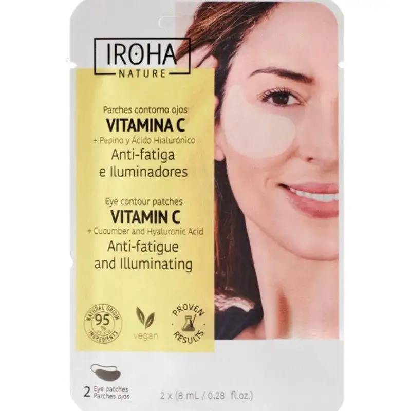 IROHA NATURE Parches Contorno de Ojos Vitamina C 2 uds