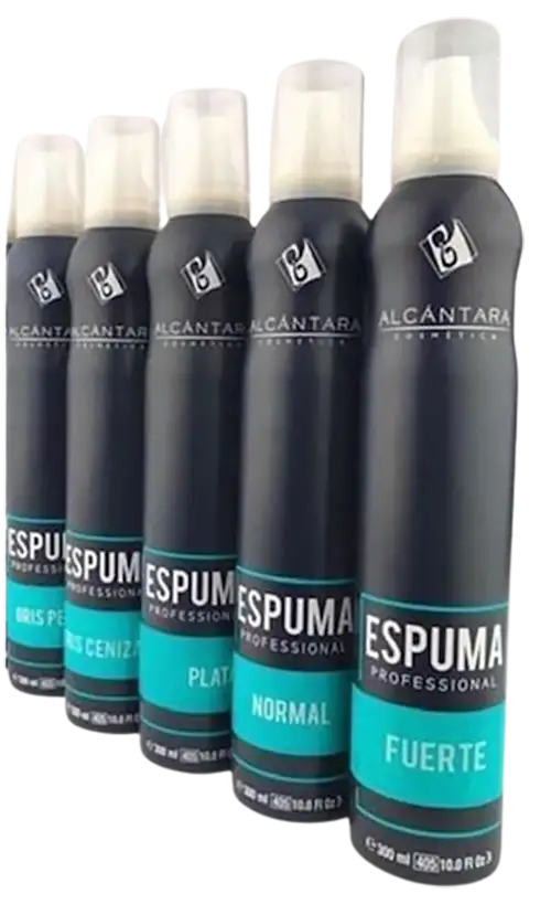 Espuma evolutiva gris perla, 300ml.