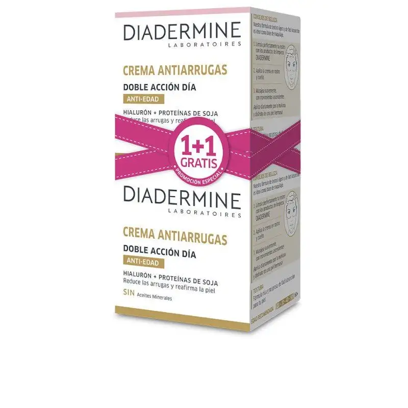 Diadermine Crema Antiarrugas Doble Accion Dia 2x50ml