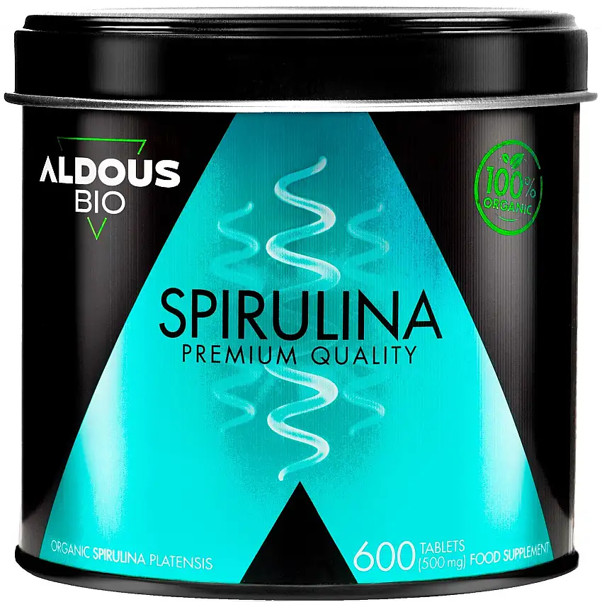 Aldous Espirulina Ecológica Máxima Dosis 3000 mg 600 Tablets