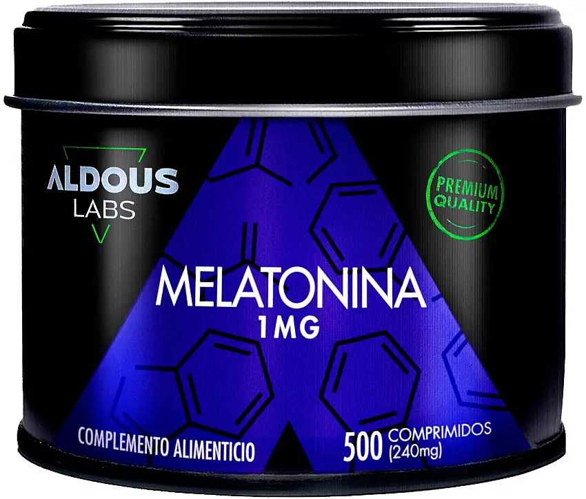 Aldous Melatonina Pura 1mg 500 Comprimidos
