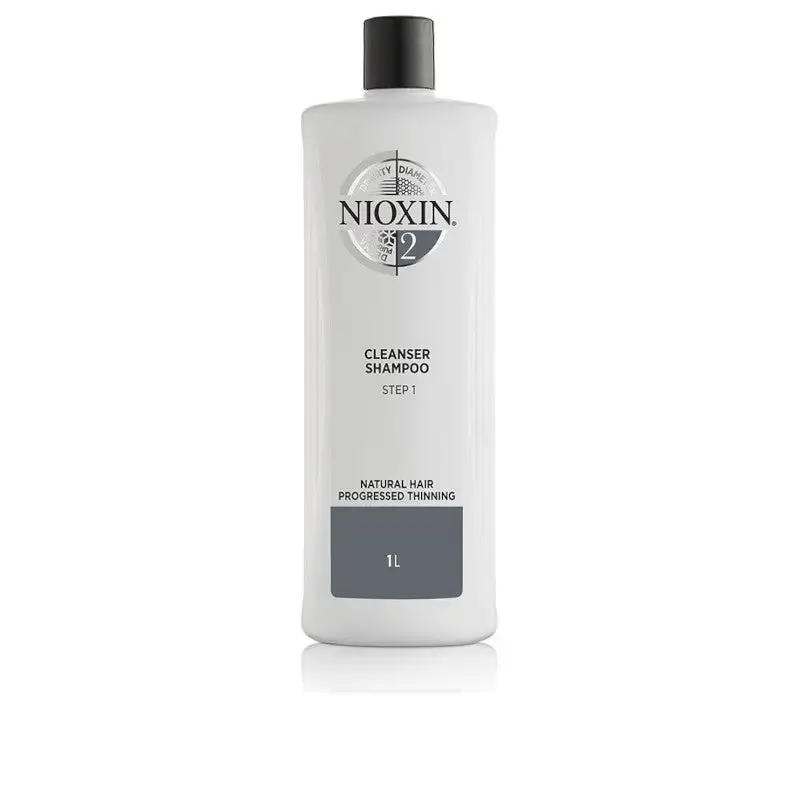 Nioxin Sistema 2 - Champú - Cabello Fino, Natural Y Muy Debilitado - Paso 1 1000 ml