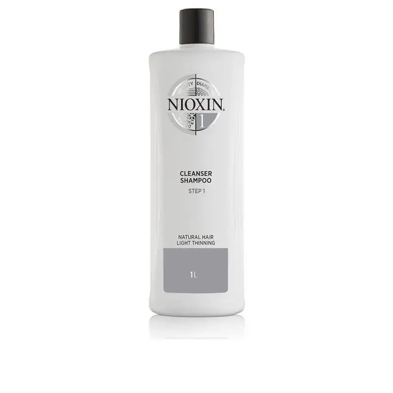 Nioxin Sistema 1 - Champú - Cabello Natural Con Perdida Ligera De Densidad - Paso 1 1000 ml