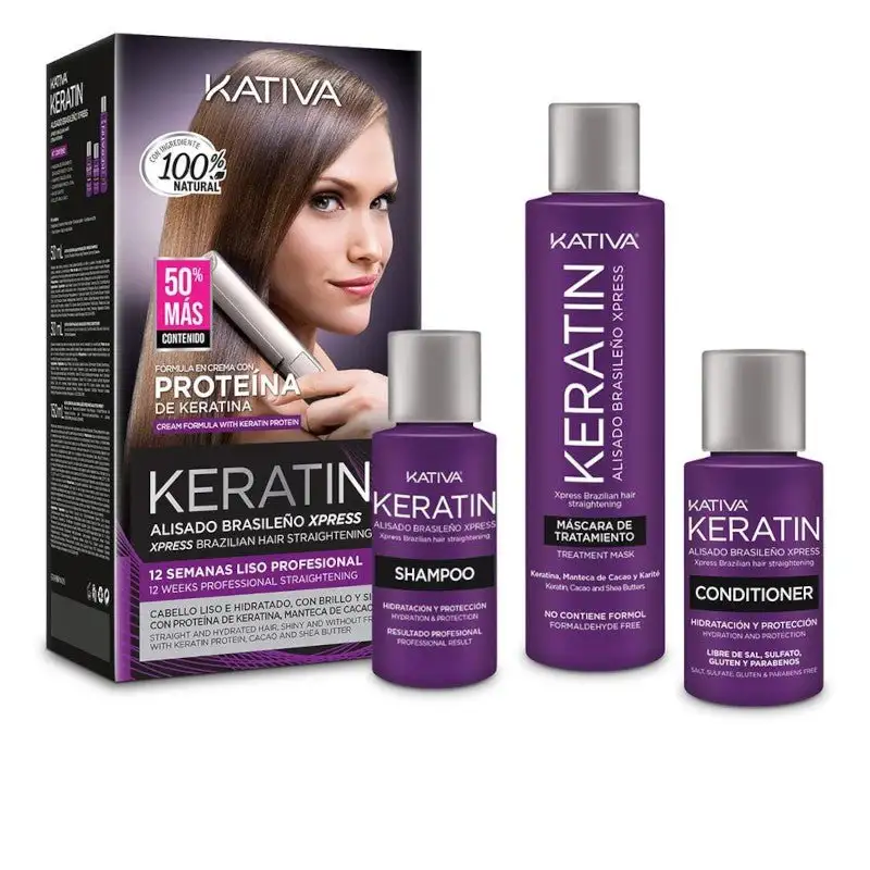 Kativa Keratin Express Alisado Brasileño Lote 3 Piezas