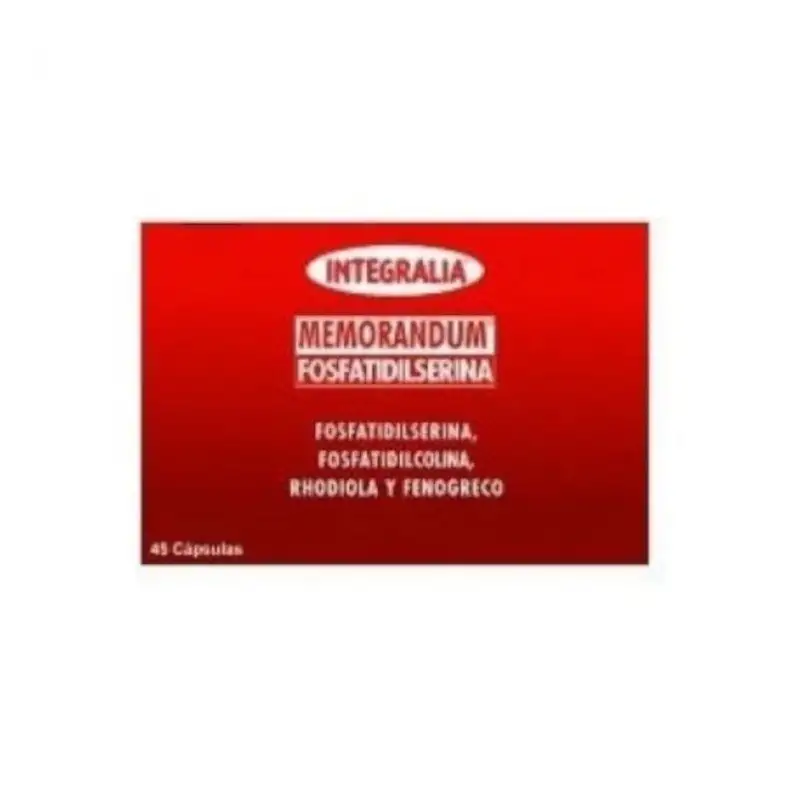 Integralia Memorandum Fosfatidilserina 45 Cápsulas