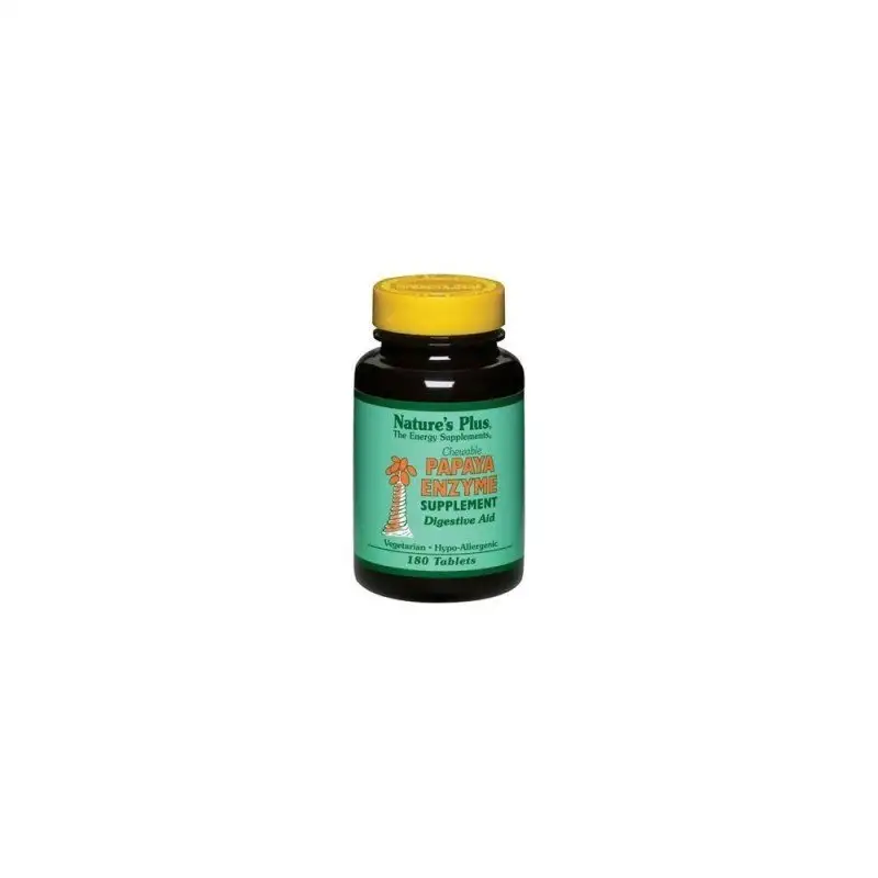 Natures Plus Papaya Enzyme 180 Comprimidos Masticables