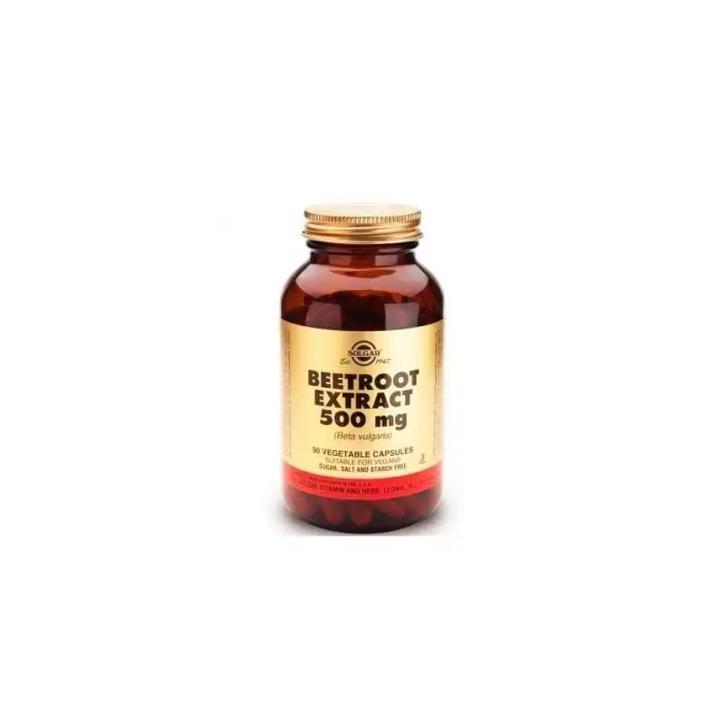 Solgar Remolacha 500 mg Beta Vulgaris 90 Cápsulas