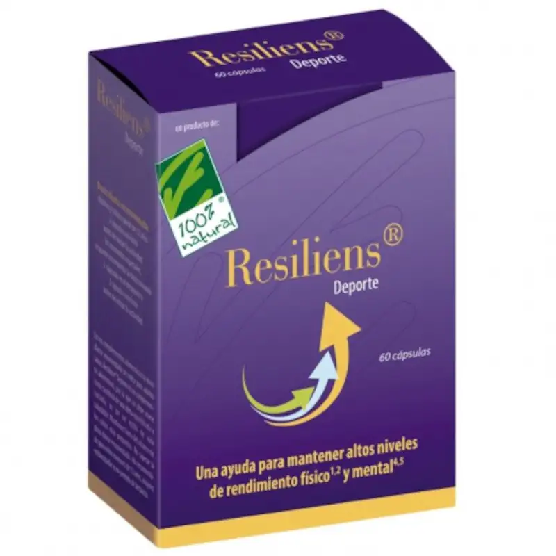 100% Natural Resiliens Deporte 60 Cápsulas