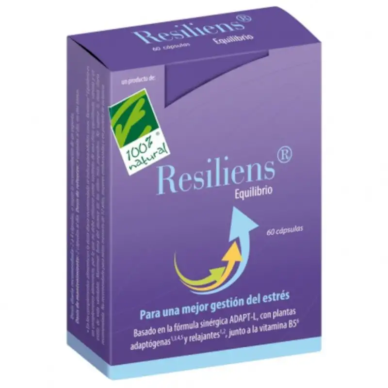 100% Natural Resiliens Equilibrio 60 Cápsulas