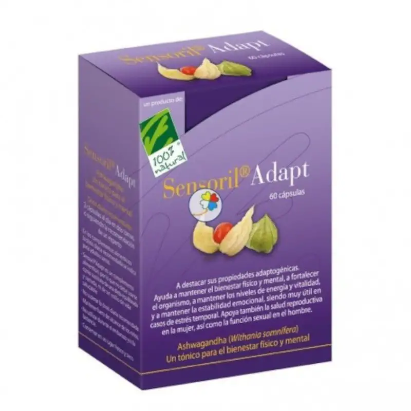 100% Natural Sensoril Adapt 60 Cápsulas