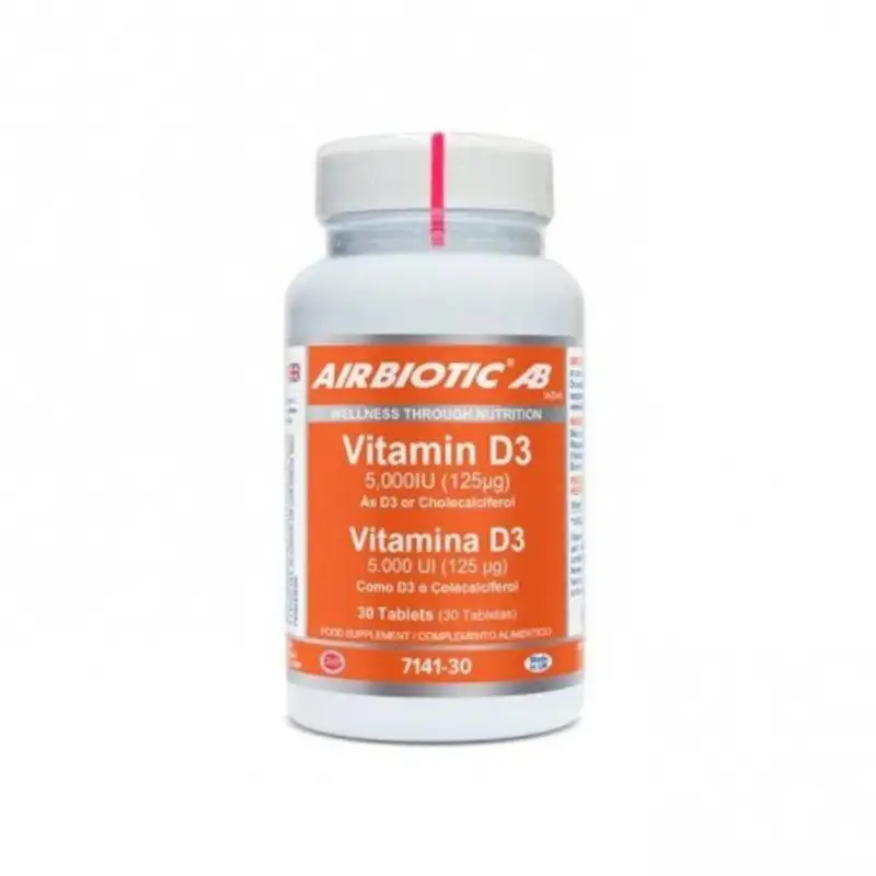Airbiotic Vitamina D3 A 5000 UI 90 Comprimidos