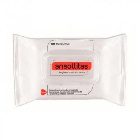 ANSOLLITAS Higiene Anal 50 Toallitas