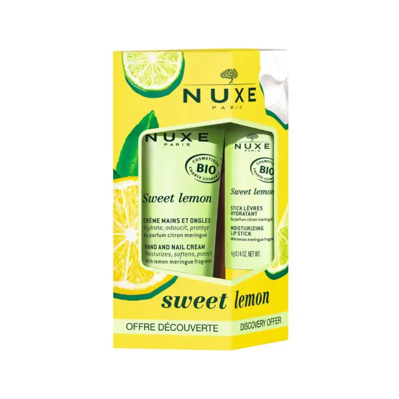 Nuxe Dúo Crema Manos y Uñas Hidratante 30ml y Stick Labios Suavizante 4g