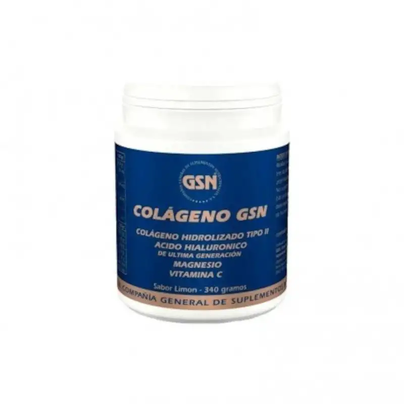 Gsn Colágeno con Ácido Hialurónico Sabor Limón 340 g