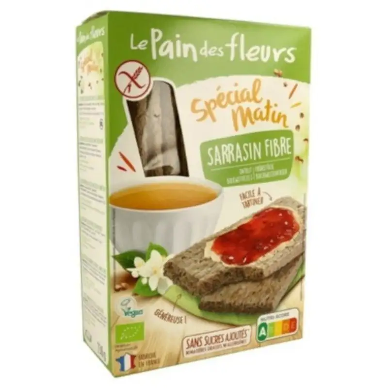 Le Pain Des Fleurs Tostada Sarraceno Special Matin Sin Gluten Bio Vegan 230 g
