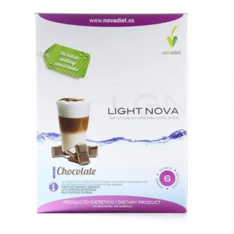Novadiet Batido Light Nova Chocolate 6 Sobres