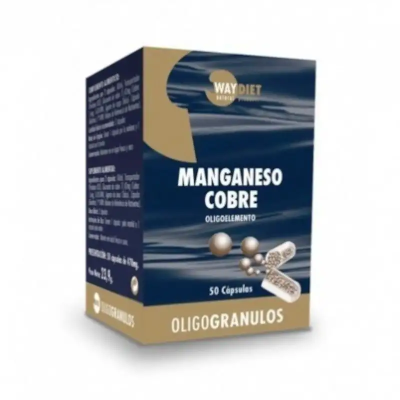 Waydiet Manganeso Cobre Oligogránulos 50 Cápsulas