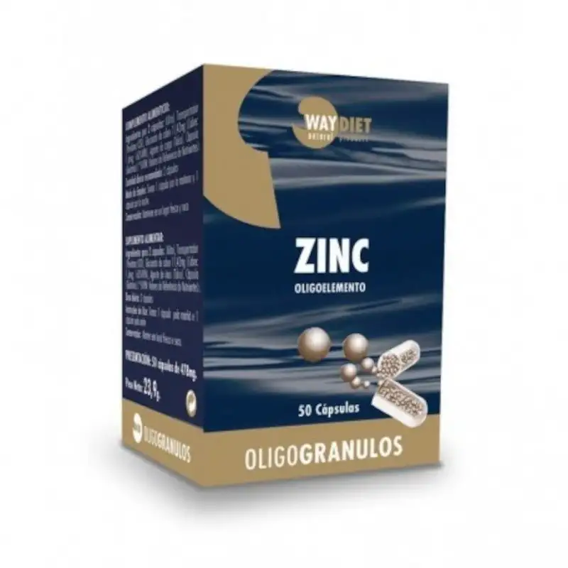 Waydiet Zinc Oligogránulos 50 Cápsulas