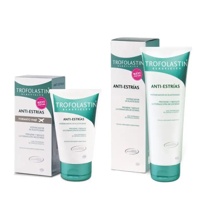 TROFOLASTIN Anti-Estrías 250ml + Trofolastin Antiestrías 100ml formato viaje