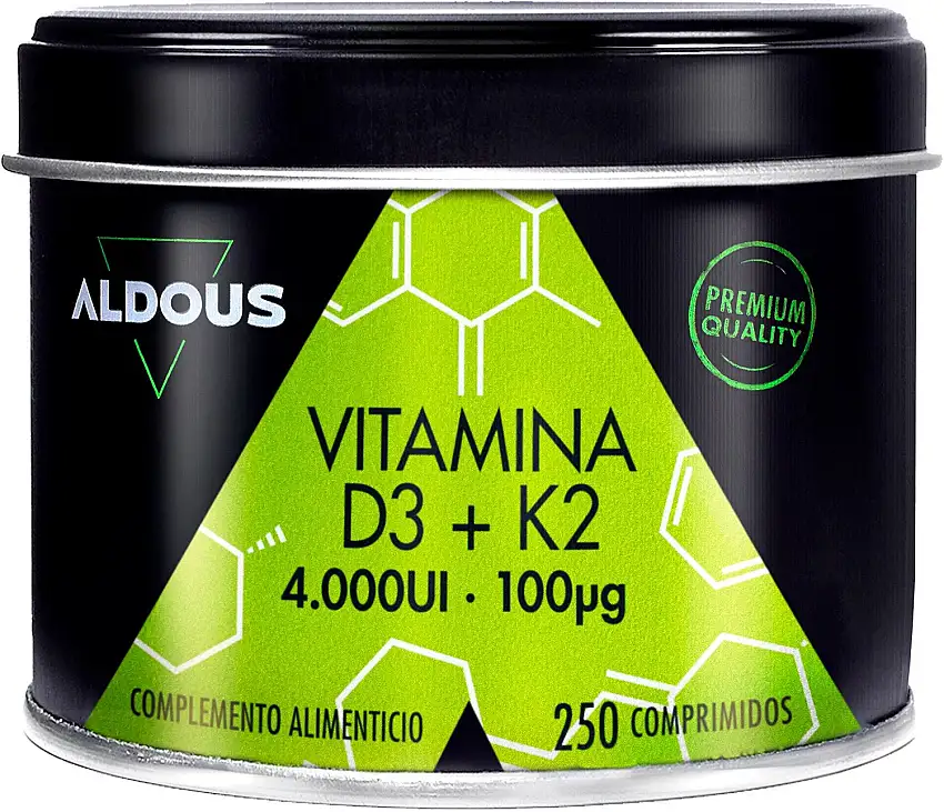 Aldous Vitamina D3 + K2 250 comprimidos