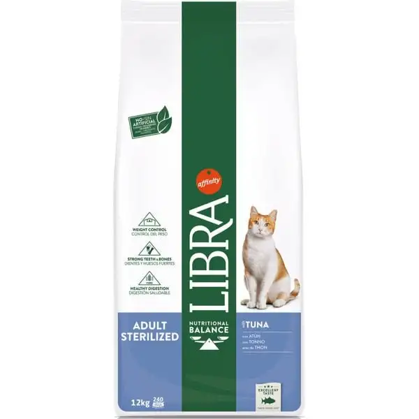 Affinity Libra Feline Sterilised Atún Alimento Seco 12Kg