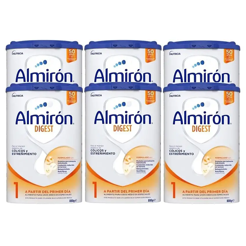 ALMIRÓN Digest 1 Leche para Lactantes PACK AHORRO 6x800gr