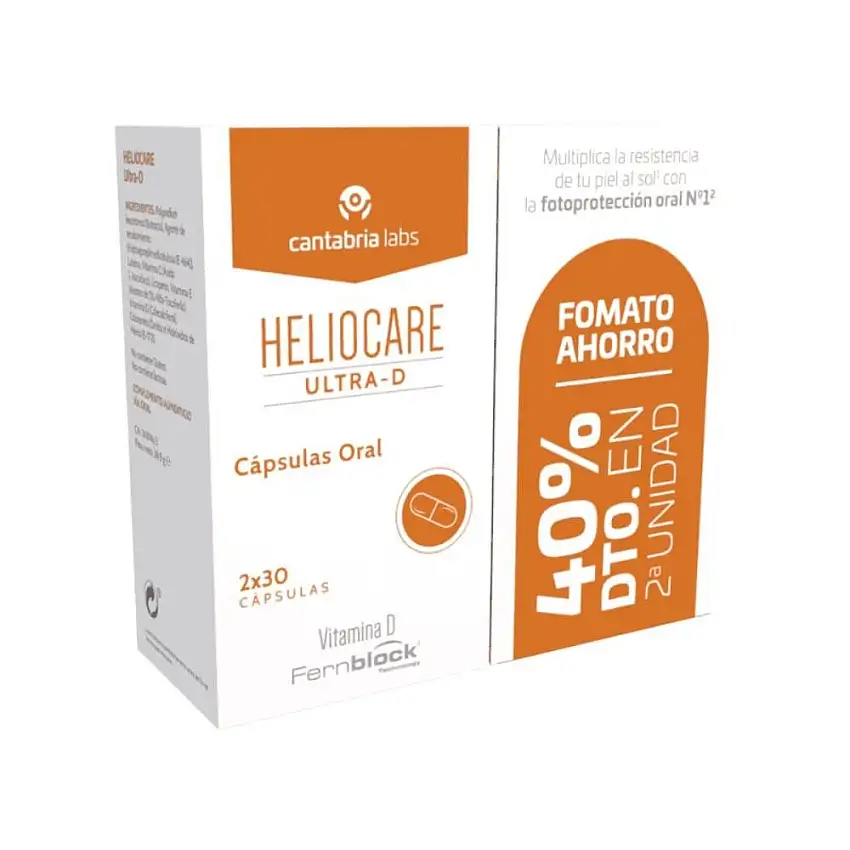 HELIOCARE Ultra-D Cápsulas Protección Solar Oral 2x30 Cápsulas