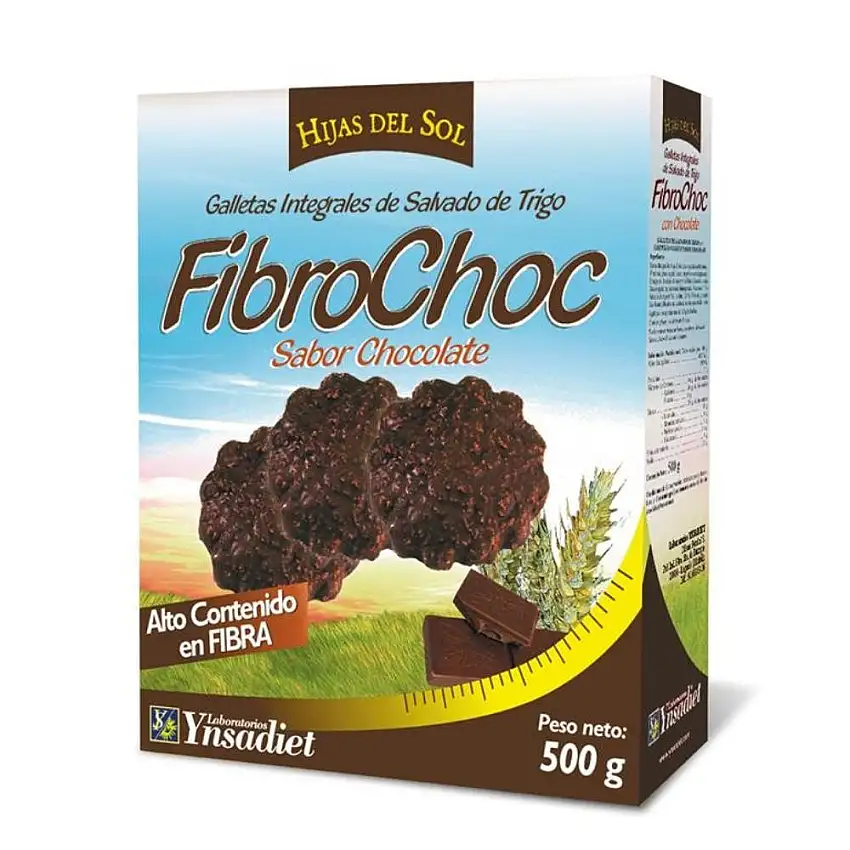 Hijas Del Sol Galletas Integrales de Salvado y Chocolate Fibrochoc 500 g