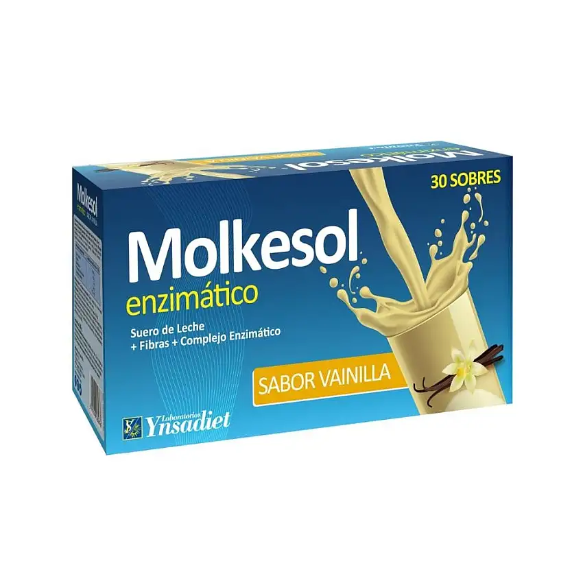 Ynsadiet Molkesol Enzimático Sabor Vainilla 30 Sobres