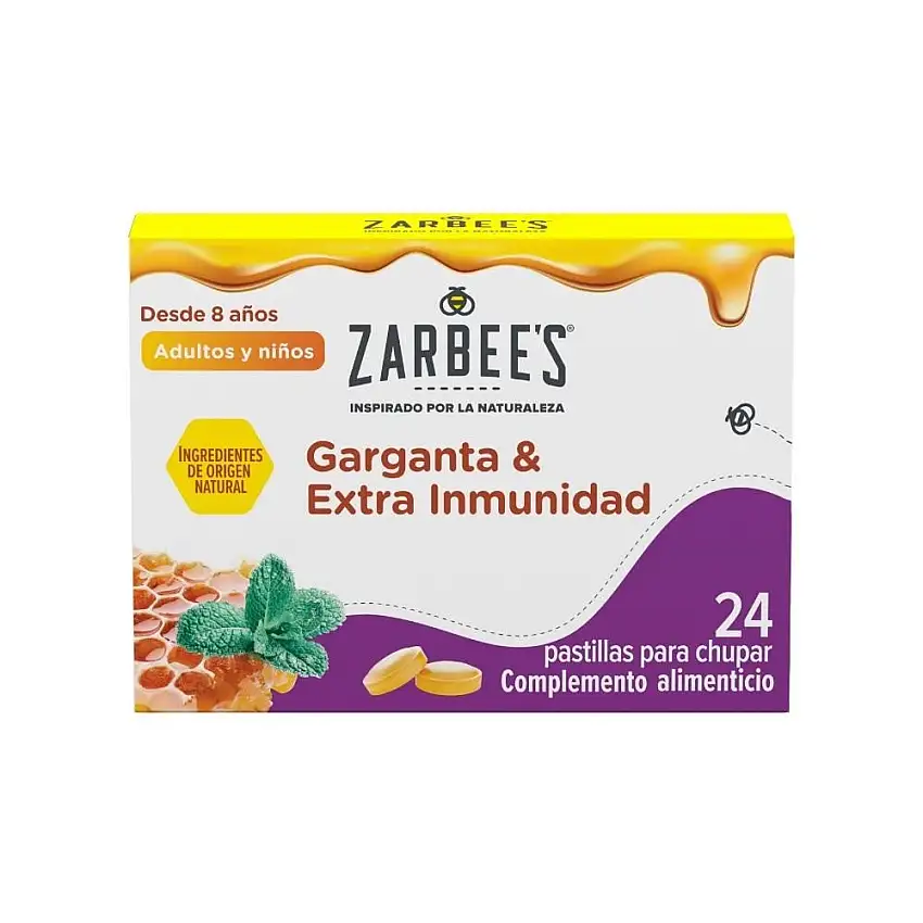 Zarbees Pastillas para Chupar Garganta 24 Comprimidos